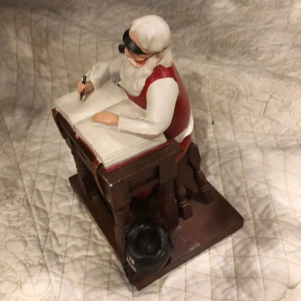 Norman Rockwell Santa’s List Figurine